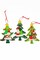 Wizardi; Christmas Ornament - Glossy Gingerbread Tree with Santa. Wizardi Festive Decoration F07-N2-12-AA453B; Category:Hanging Figurines; Image:5